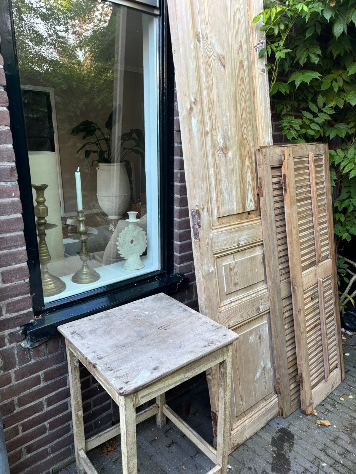 Brocante oude spullen  partij louvre luiken, Antiek en Kunst, Ophalen