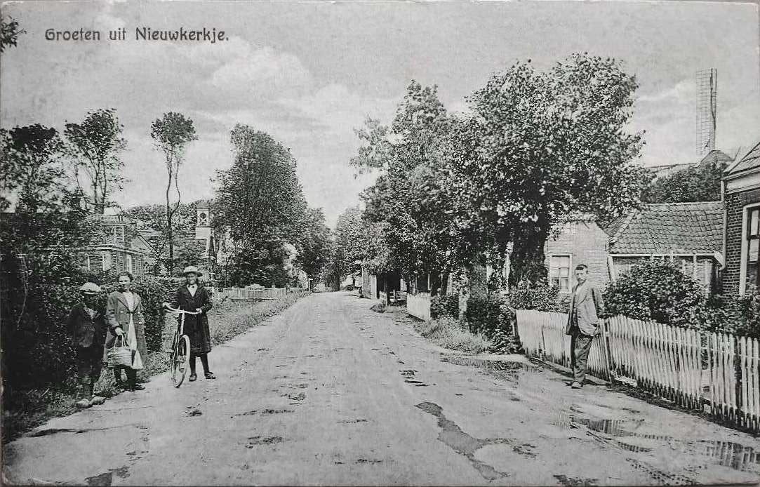 "Groeten uit Nieuwkerkje" (Groningen) – ca. 1910, Verzenden, Voor 1920, Ongelopen, Zeeland