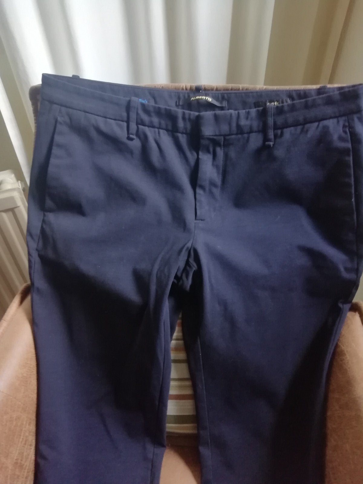 Alberto herenbroek, Blauw, Overige maten, Ophalen of Verzenden, Zo goed als nieuw