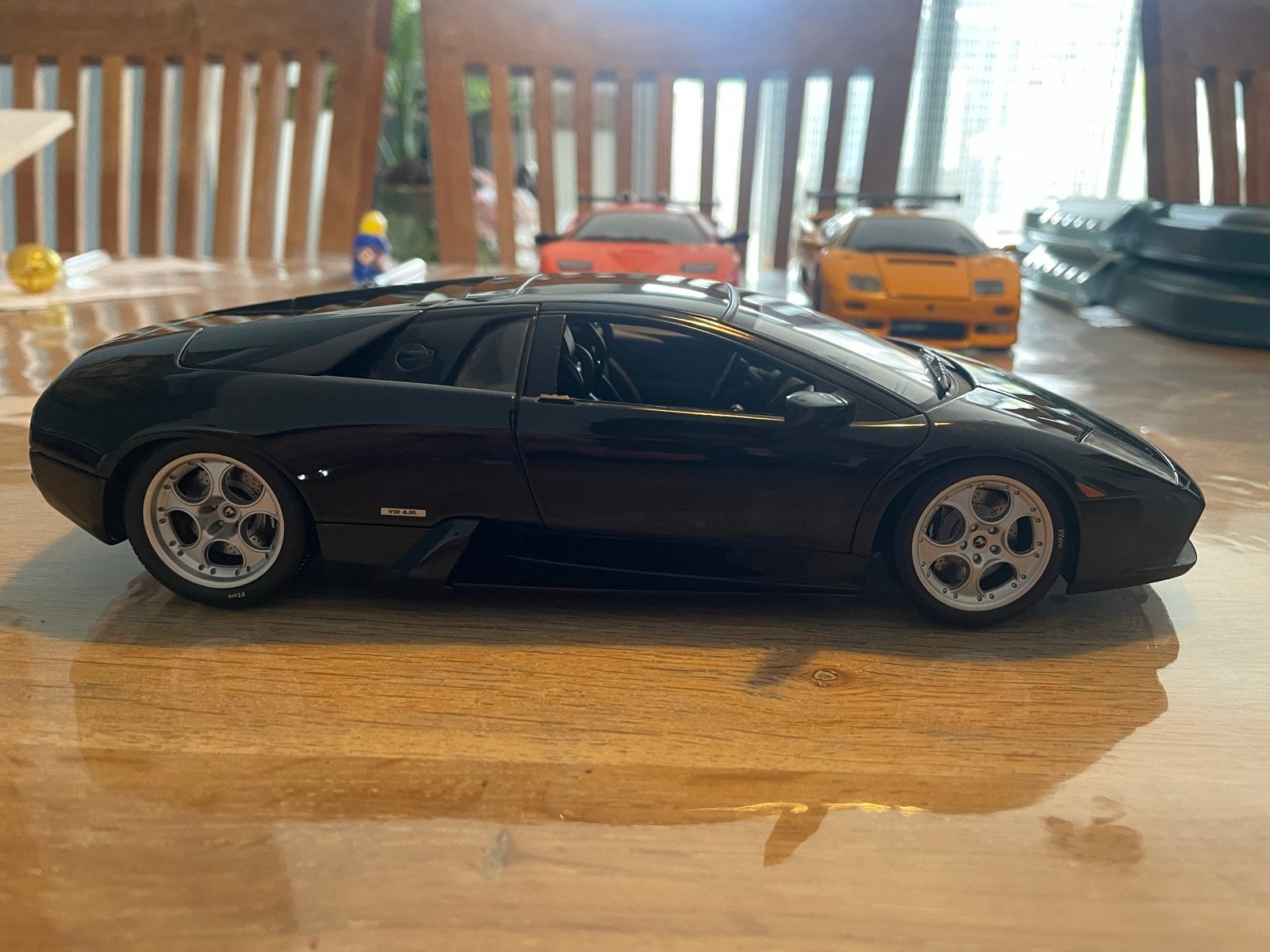 1:18 Lamborghini Murcielago Autoart - Zwart, Ophalen of Verzenden, Gebruikt, Auto, Autoart