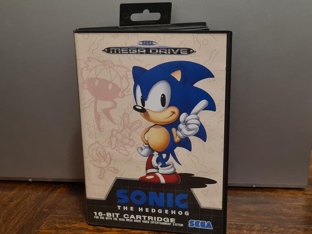 Sonic The Hedgehog Sega Mega Drive, Spelcomputers en Games, Games | Sega, Avontuur en Actie, 1 speler, Ophalen of Verzenden, Zo goed als nieuw