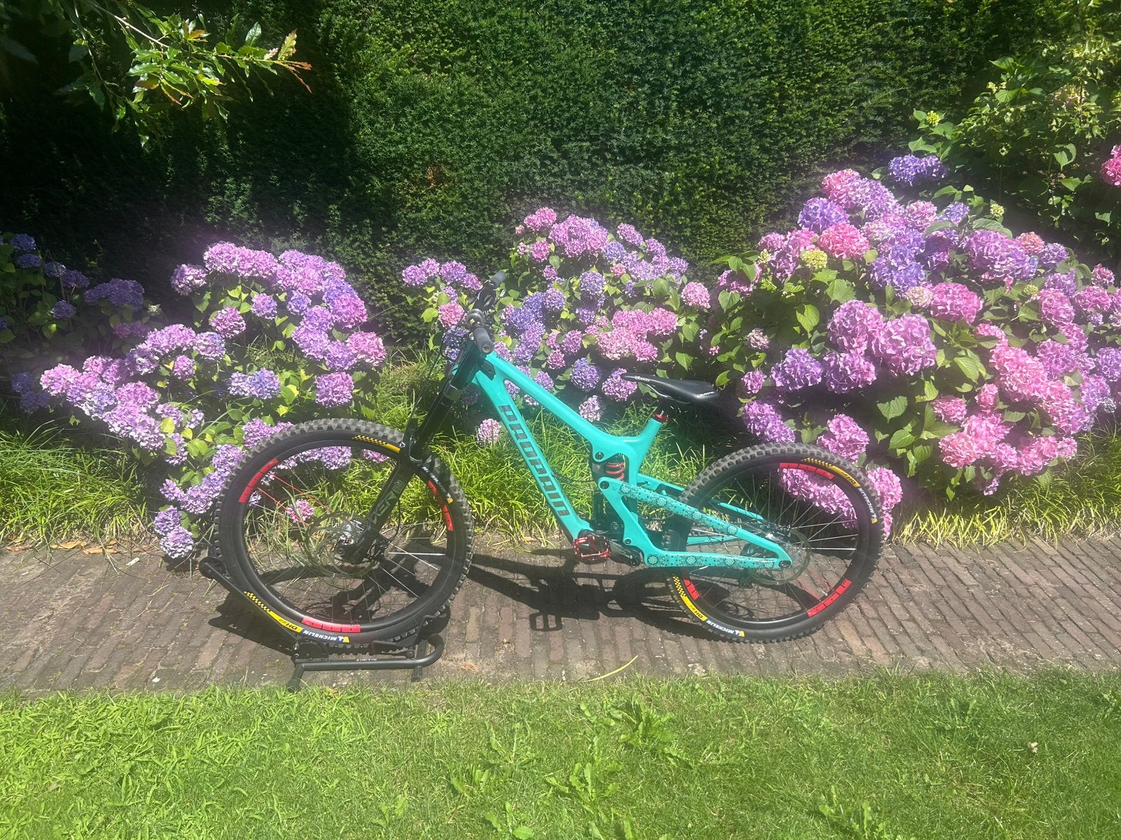 Propain rage carbon maat L, Fietsen en Brommers, Gebruikt, Fully, Schijfrem, Ophalen