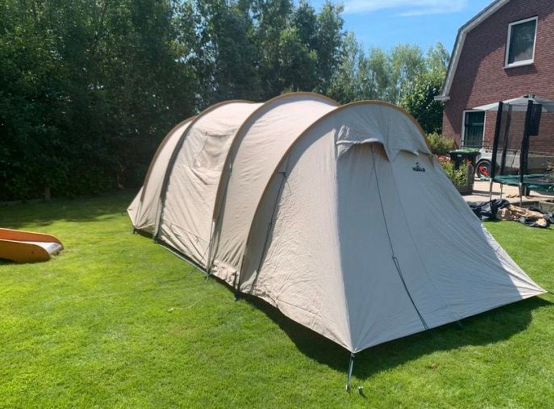 Nomad grote 6p TC ademend katoen met vloerzeil, Caravans en Kamperen, Tenten, Ophalen of Verzenden, Gebruikt, Meer dan 6