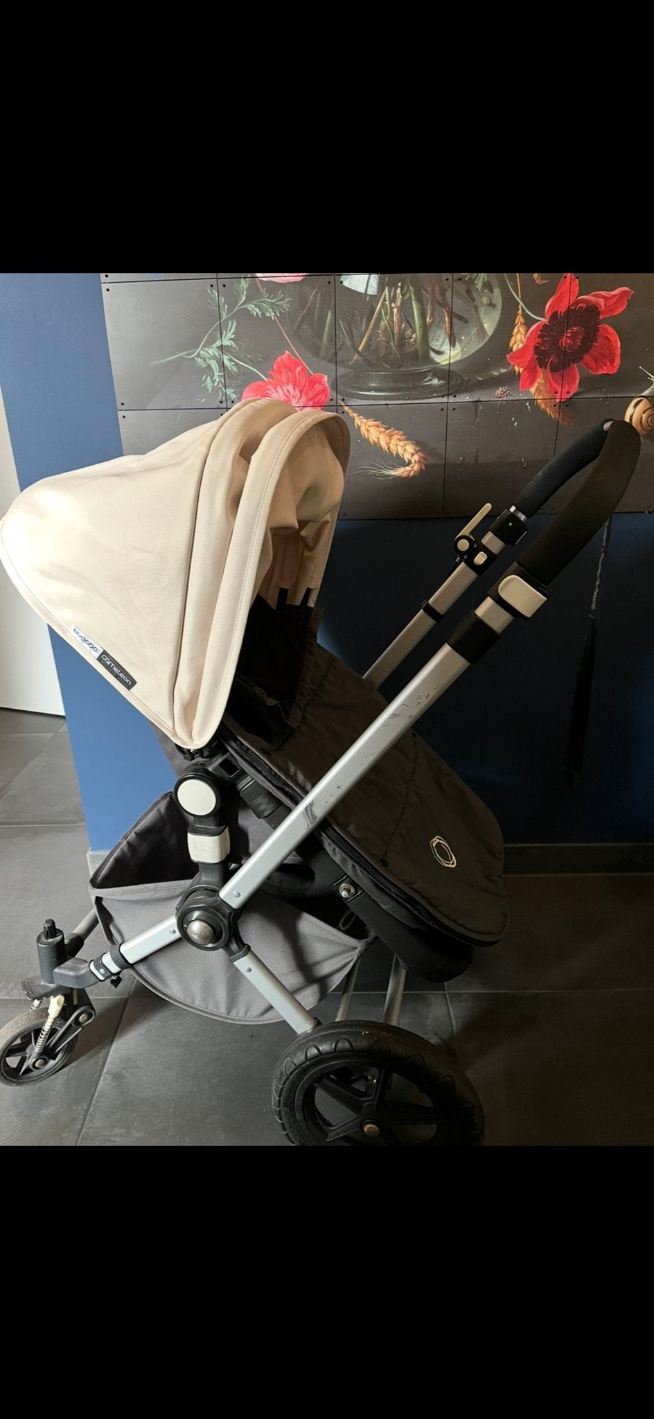 Bugaboo Kinderwagen Compleet - Off White / antracier, Ophalen, Gebruikt, Kinderwagen, Bugaboo