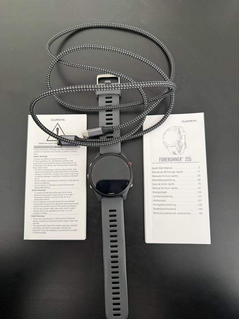Garmin Forerunner 255 in Slate Grey, Ophalen of Verzenden, Grijs, Android