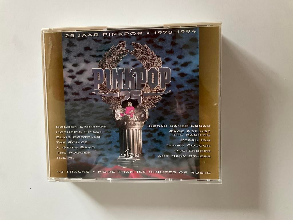 Pinkpop dubbel CD 25 jaar Pinkpop 1970-1994 40 tracks, Ophalen of Verzenden, Zo goed als nieuw, Pop