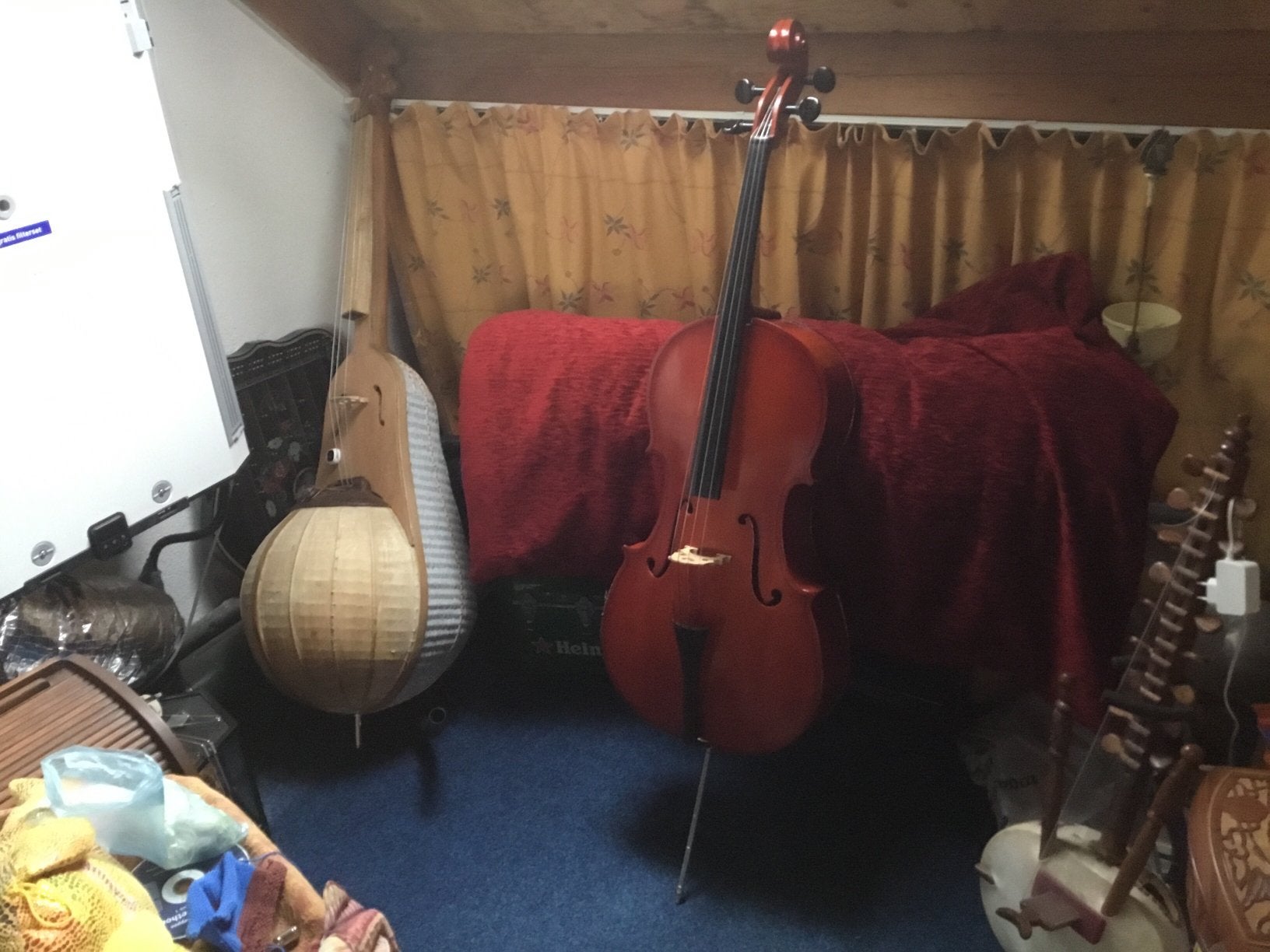 3/4 studie cello, Ophalen, Gebruikt, 3/4-cello, Met koffer