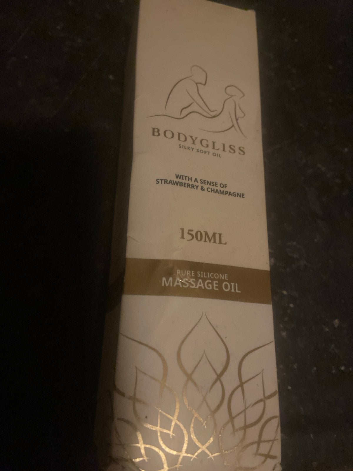 Bodygliss Silky Soft Massage Olie Aardbei & Champagne, Ophalen of Verzenden, Nieuw, Olie of Lotion