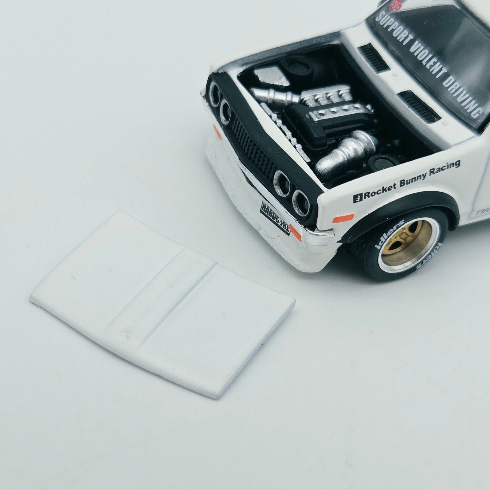 Pop Race – Pandem Datsun 620, white, Hobby en Vrije tijd, Mymodelcar@outlook.com, Auto, Ophalen of Verzenden, Pop Race