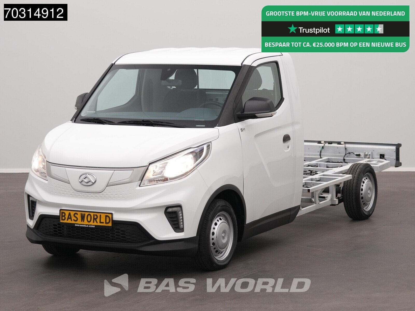 Maxus eDeliver 3 50 Kwh 327km WLTP Stad Chassis Cabine 100%, Auto's, Automaat, Stof, 150 kg, Maxus