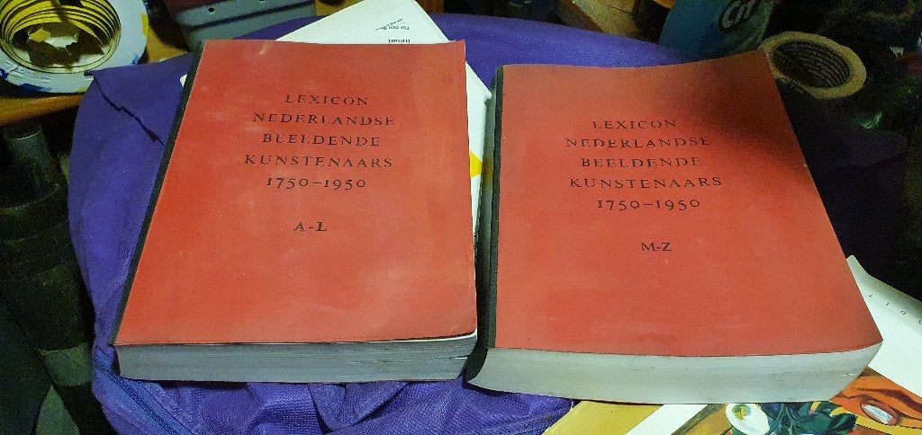 Complete set van het Lexicon NL beeldende Kunstenaars, Ophalen of Verzenden, Gelezen