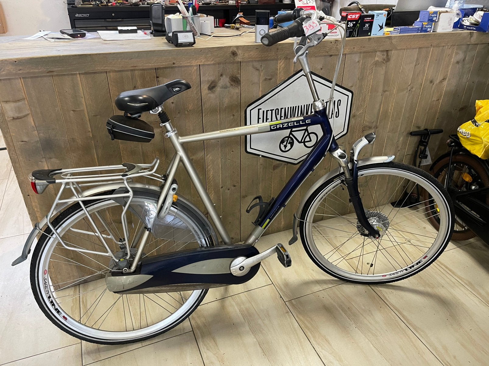 Gazelle chamonix herenfiets 28 inch 8V maat 65 cm, Ophalen, Versnellingen, 49 tot 53 cm, Zo goed als nieuw