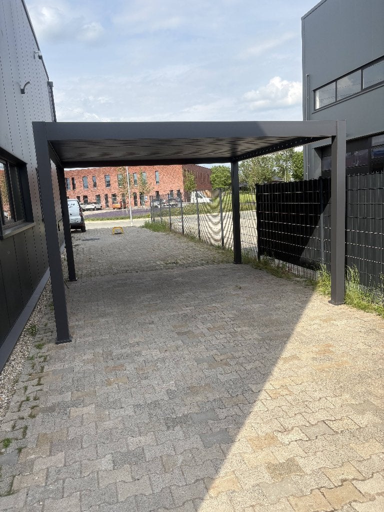 Overkapping 400 x 400 cm Antraciet, Tuin en Terras, Overkappingen, Ophalen, Zo goed als nieuw, Veranda