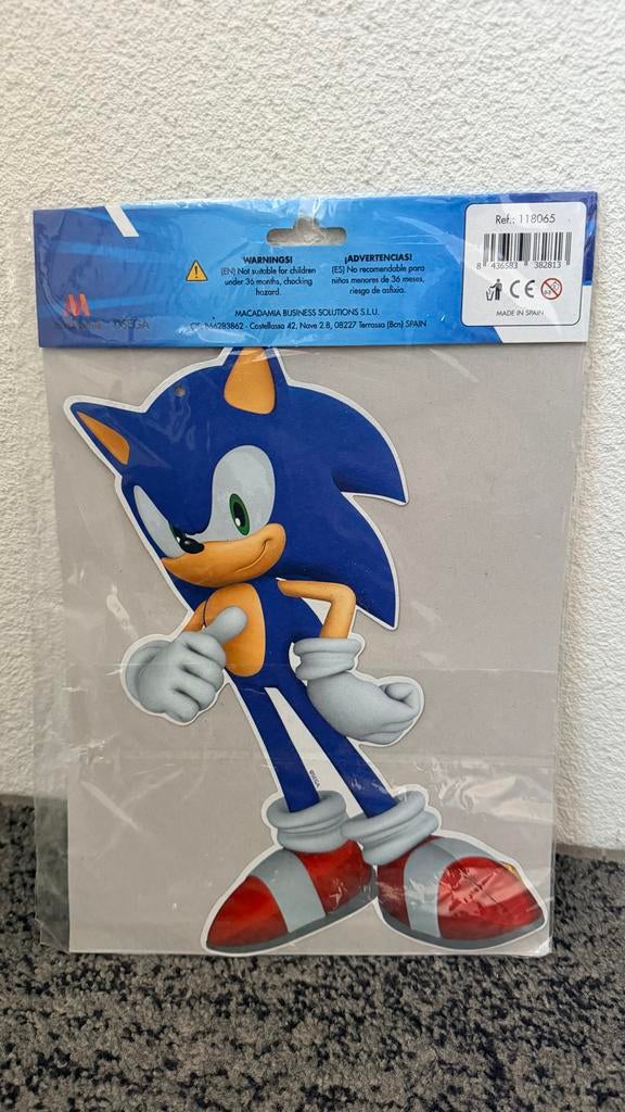 Sonic the Hedgehog Decoratie Figuur - Nieuw in Verpakking, Ophalen of Verzenden, Nieuw, Feestartikel, Verjaardag