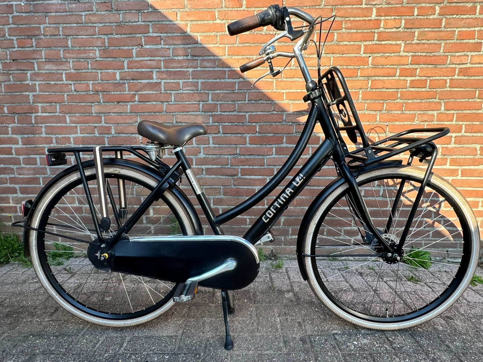 Cortina u4 Rnd7 transporter fiets 28 inch 50’  naafdynamo, Velgrem, Versnellingen, Zo goed als nieuw, 50 tot 53 cm