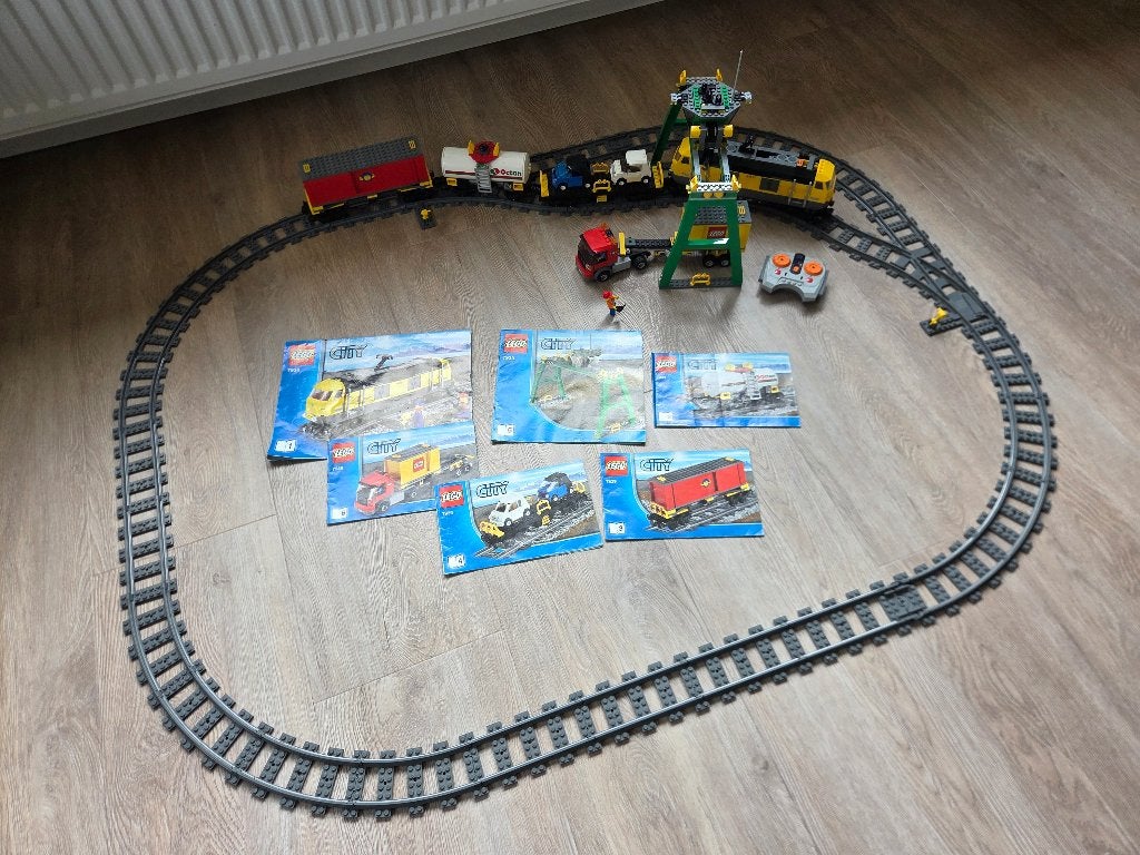 Lego goederen trein 7939, City, Lego, Ophalen of Verzenden, Zo goed als nieuw
