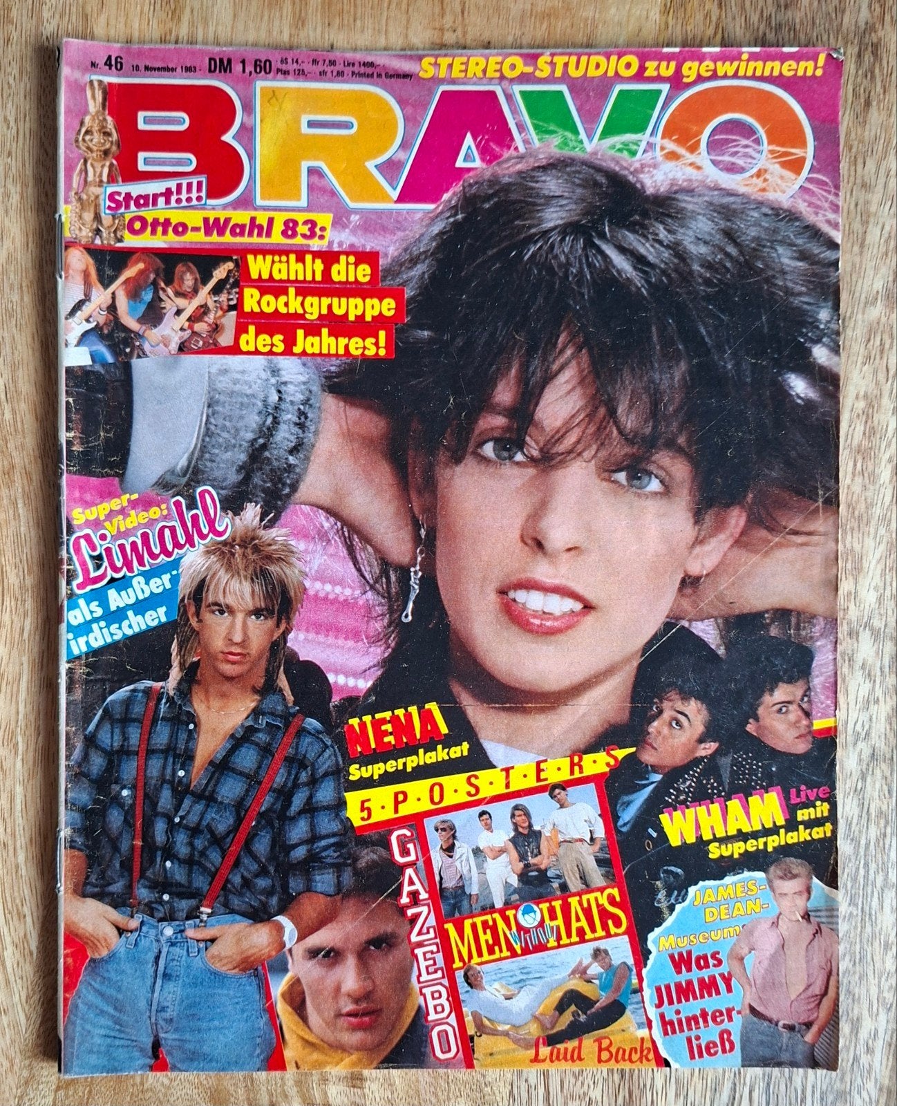 Bravo (Weekblad) nr 46 ( 10 November 1983) met 3 posters, Ophalen of Verzenden, 1980 tot heden, Tijdschrift