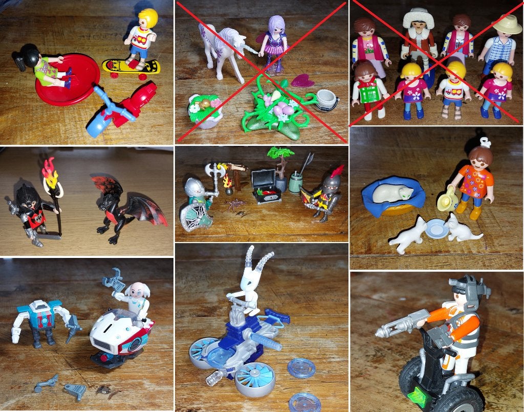 Playmobil sets (7x): Ridders, Top Agent, andere, Ophalen, Gebruikt, Complete set