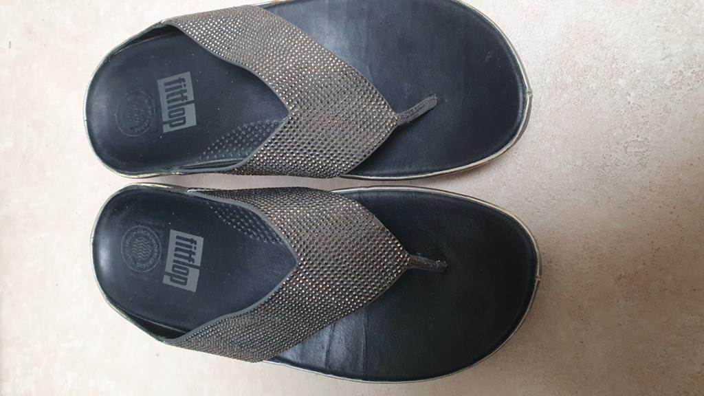 Fitflop Slippers met Strass - Maat 36, Slippers, Verzenden, Zwart, Fitflop