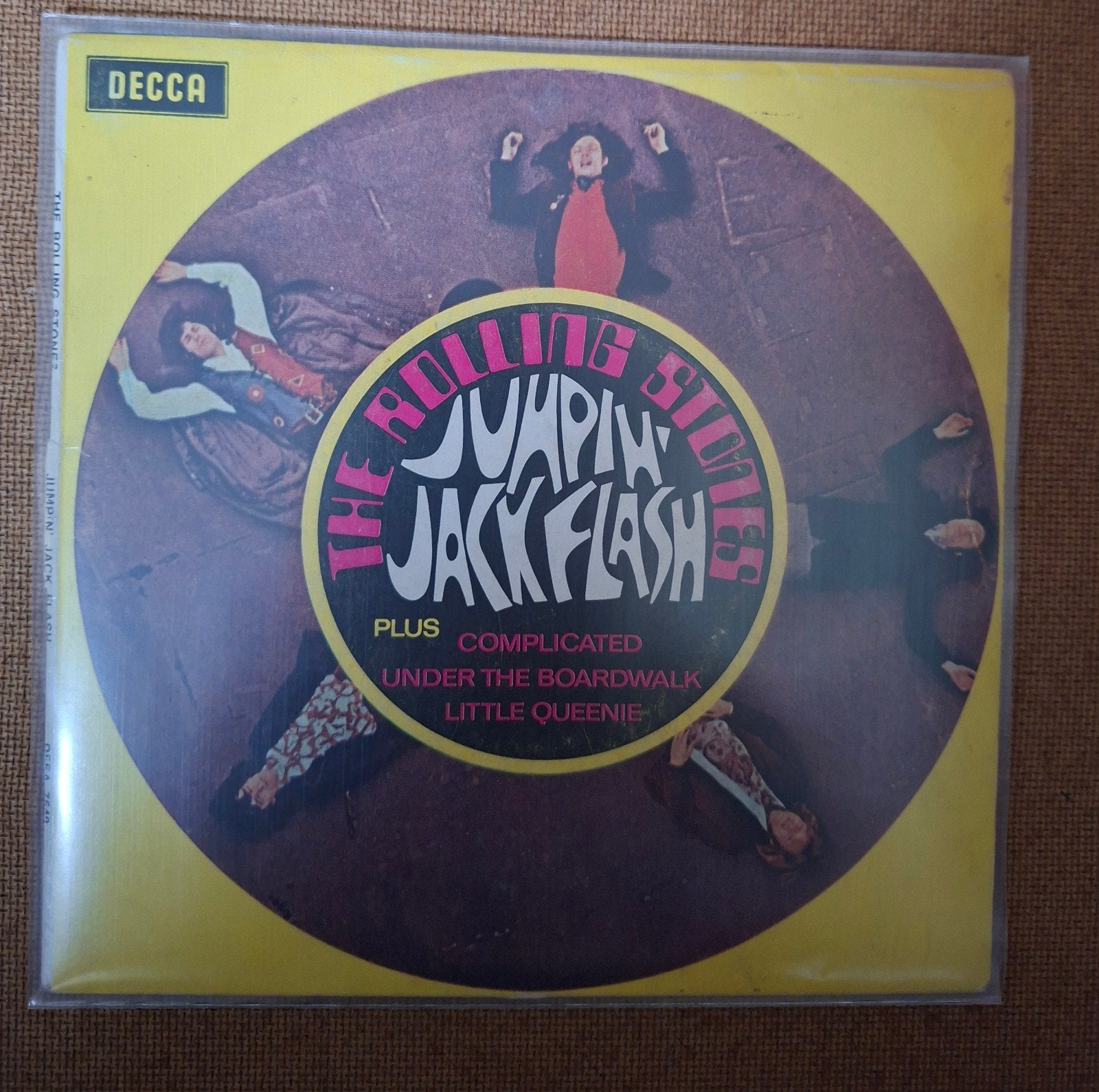 Rolling Stones  - EP  - 4 nummers - Jumping Jack flash - TOP, Gebruikt, 7 inch, Ophalen of Verzenden, EP