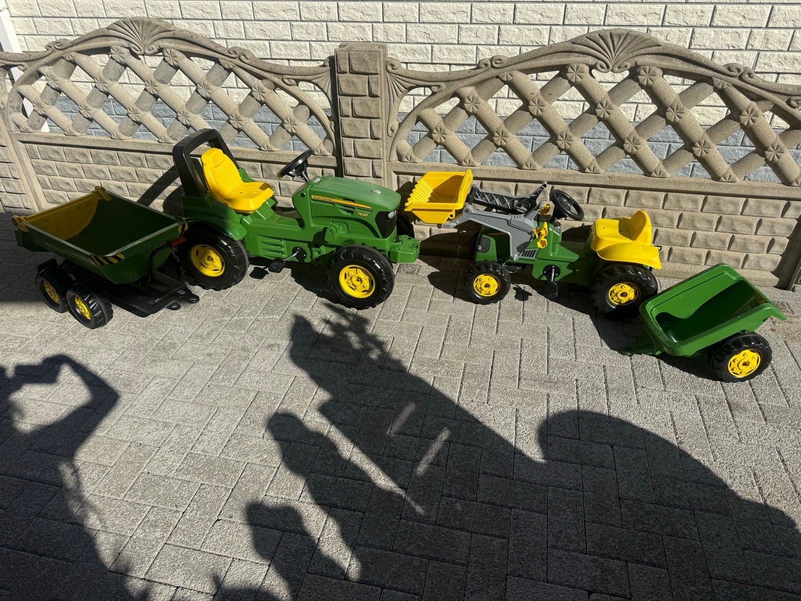 John Deere tractor met aanhanger, Ophalen, Zo goed als nieuw
