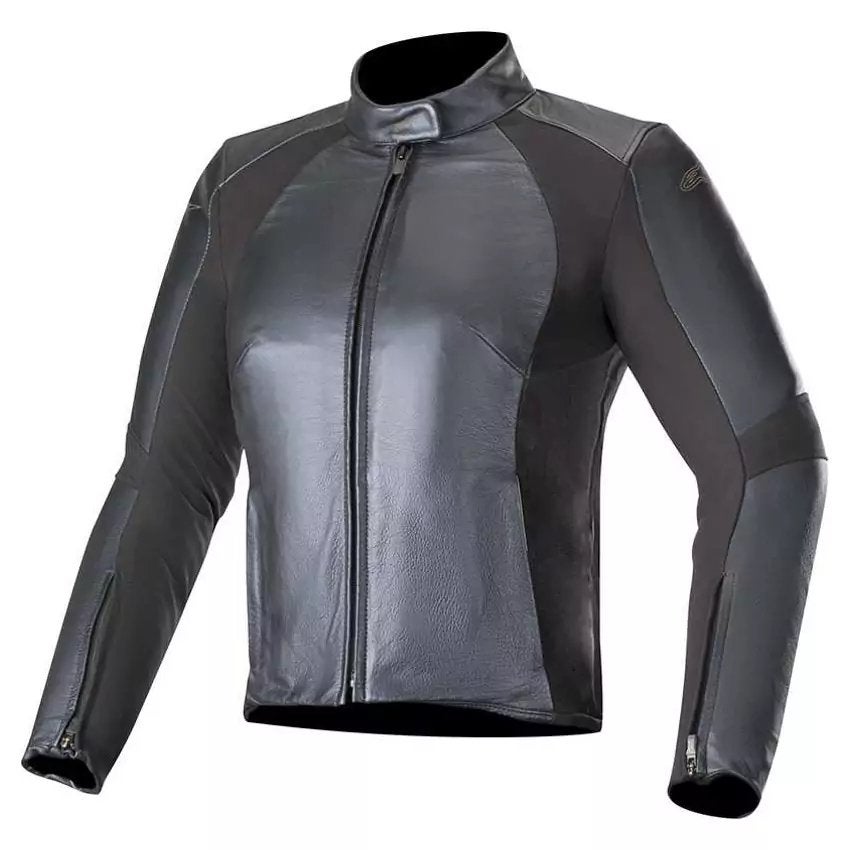 ZGAN! Prachtige  motorjas Alpinestars leer Vika V2 Blauw 48, Ophalen, Tweedehands, Dames, Jas | leer