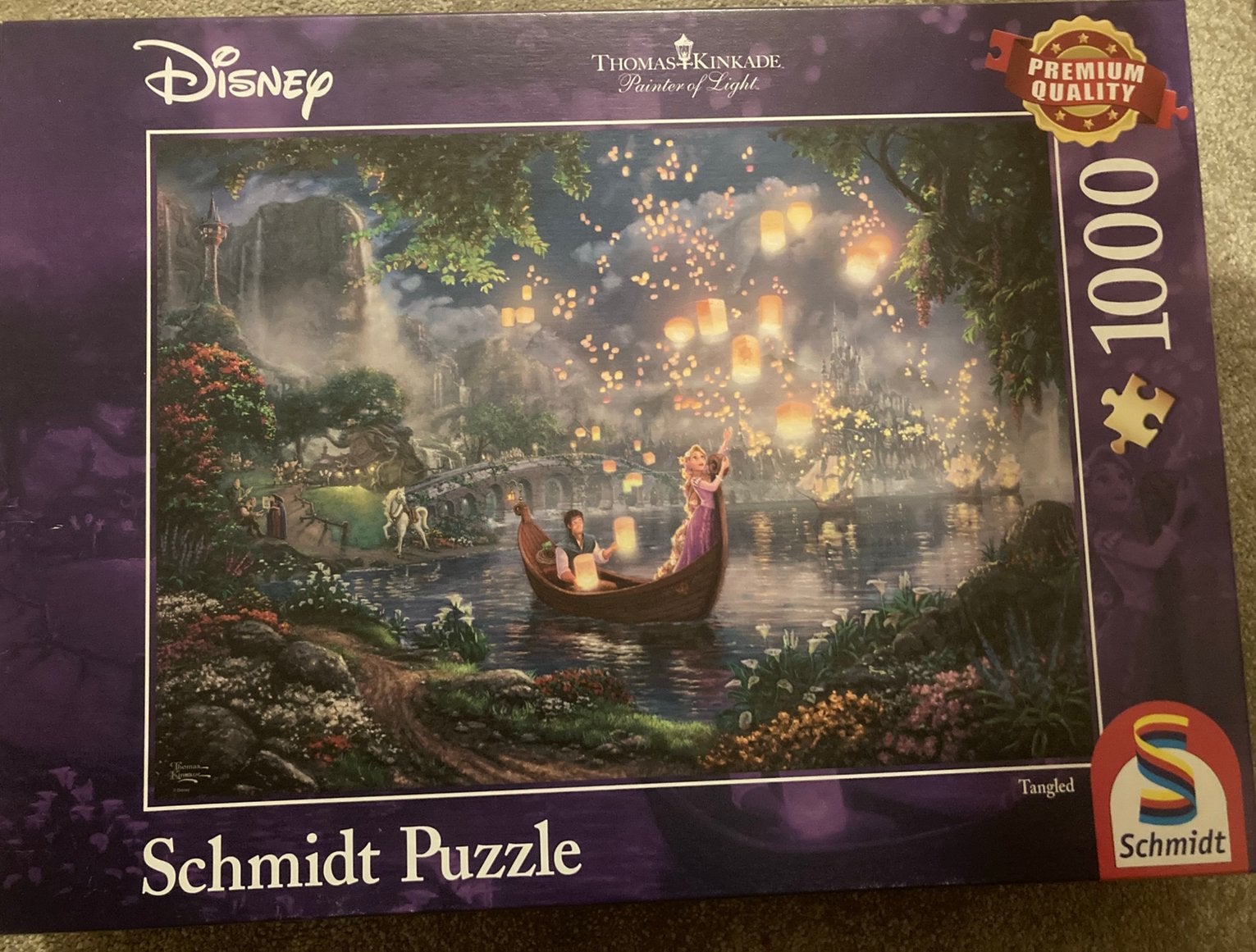 Schmidt puzzel 1000 stukjes Rapunzel, Ophalen of Verzenden, 500 t/m 1500 stukjes, Zo goed als nieuw