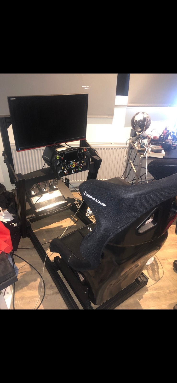 Race simulator simlab gt1 pro en thrustmaster t818/sf1000, Ophalen, Zo goed als nieuw