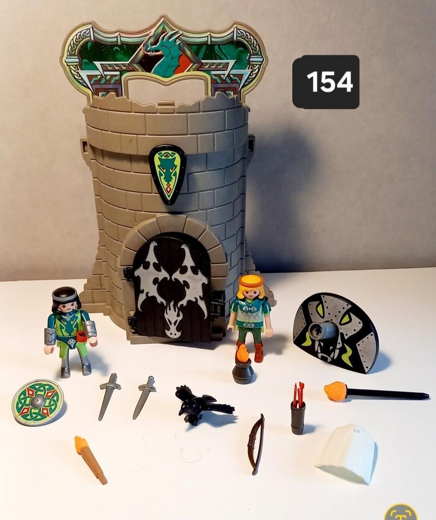 Playmobil Drakenridders Toren - Zo goed als nieuw & compleet, Ophalen of Verzenden, Zo goed als nieuw, Complete set