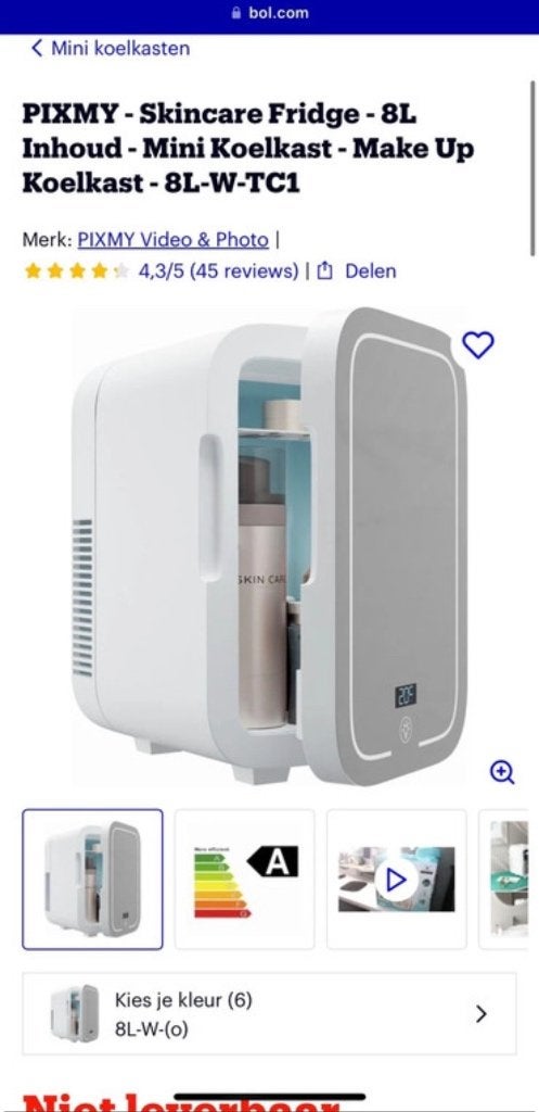 Koelkastje / skincare koelkast / fridge, Ophalen, Nieuw, Overige typen
