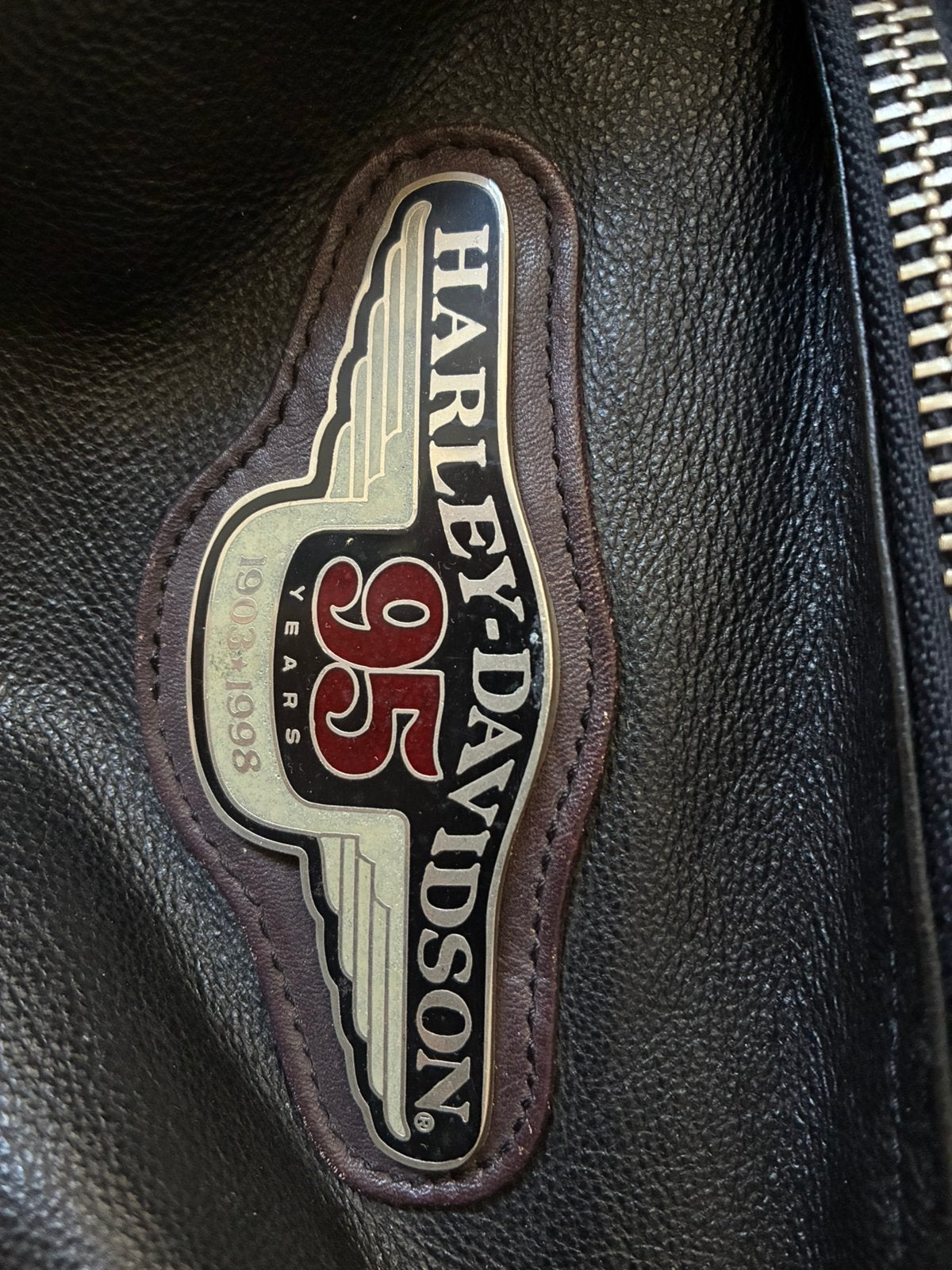 Harley Davidson leather duffel bag 95-year anniversary, Ophalen of Verzenden, Zo goed als nieuw