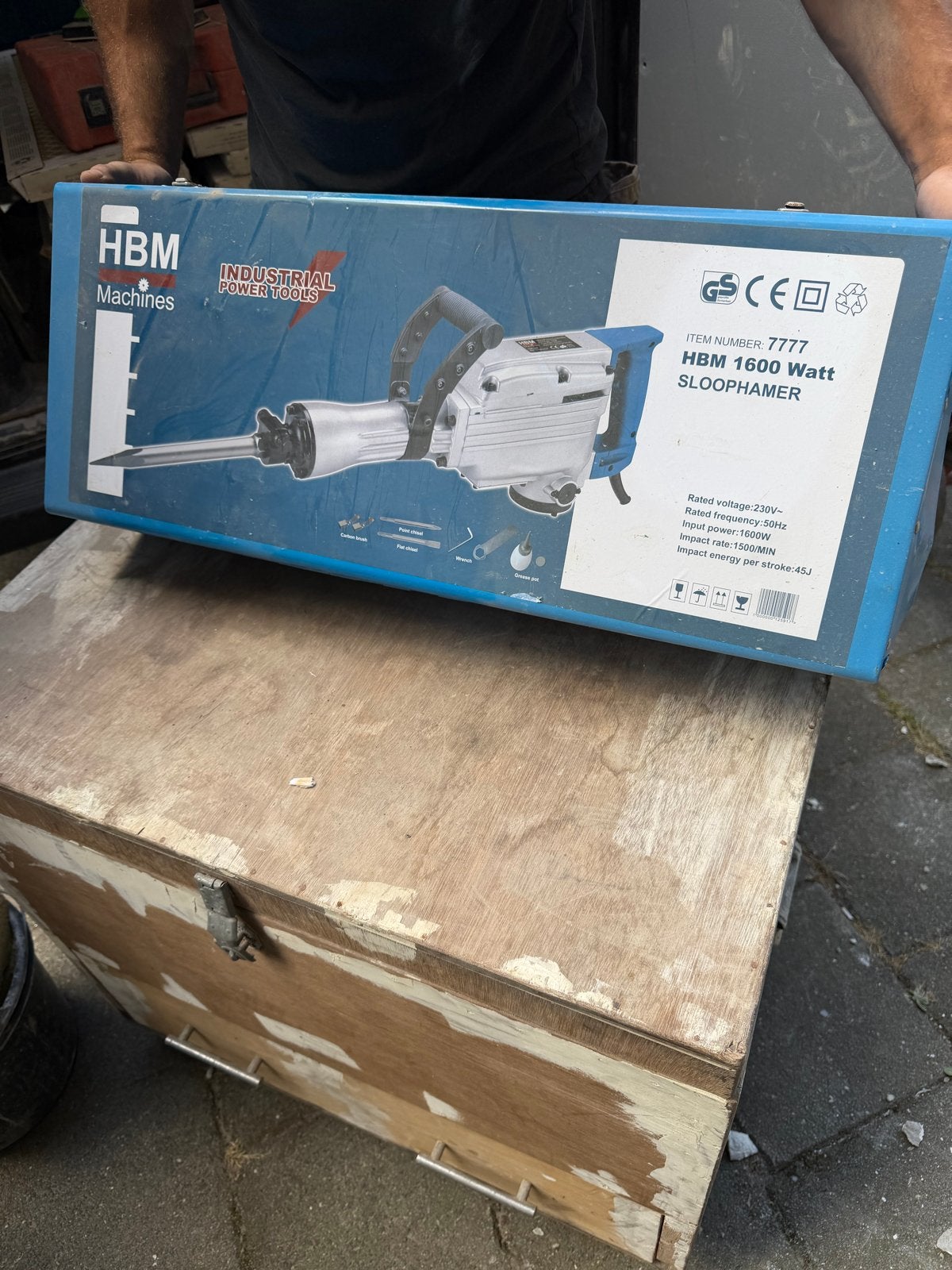 HBM 1600W Sloophamer - Nieuw in doos, Doe-het-zelf en Verbouw, Gereedschap | Handgereedschap, Ophalen, Nieuw, Overige typen, Overige merken