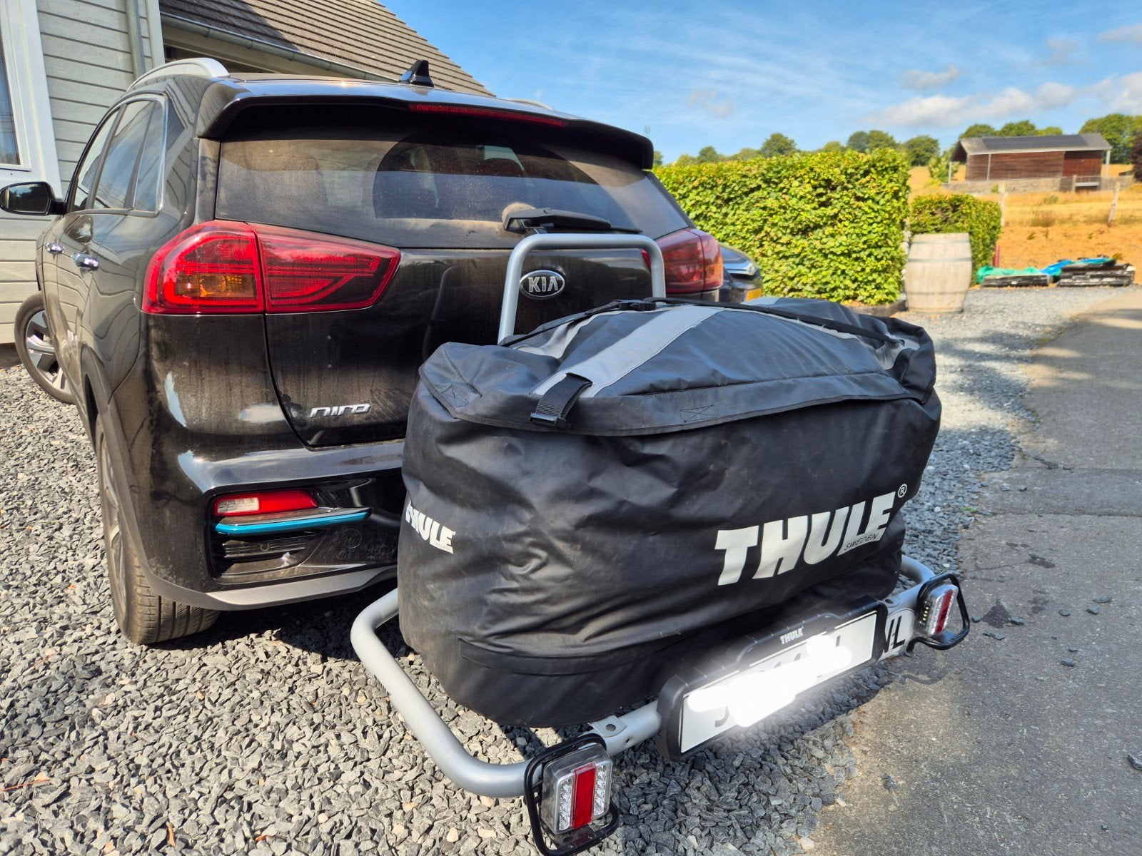 Thule EasyBase met Thule Easybag, Auto diversen, Dakkoffers, Zo goed als nieuw, Ophalen