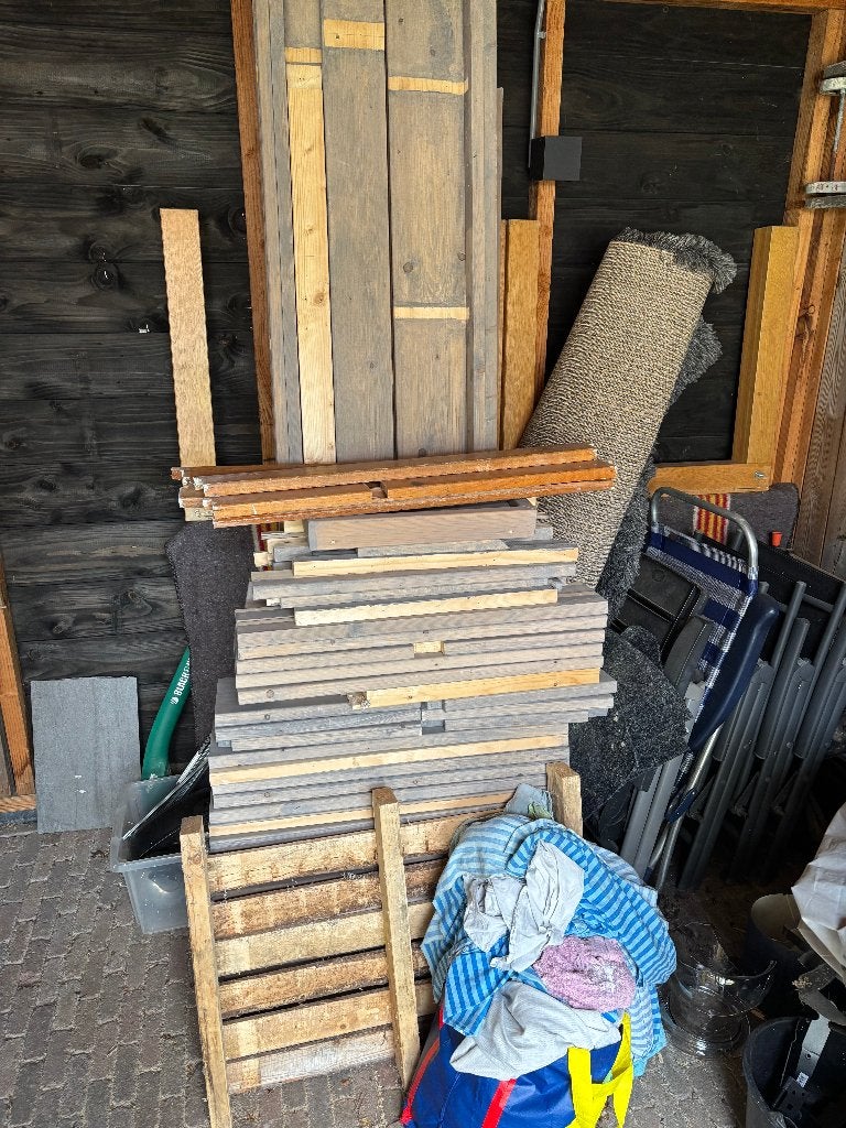 diverse steigerhout, Ophalen, Gebruikt