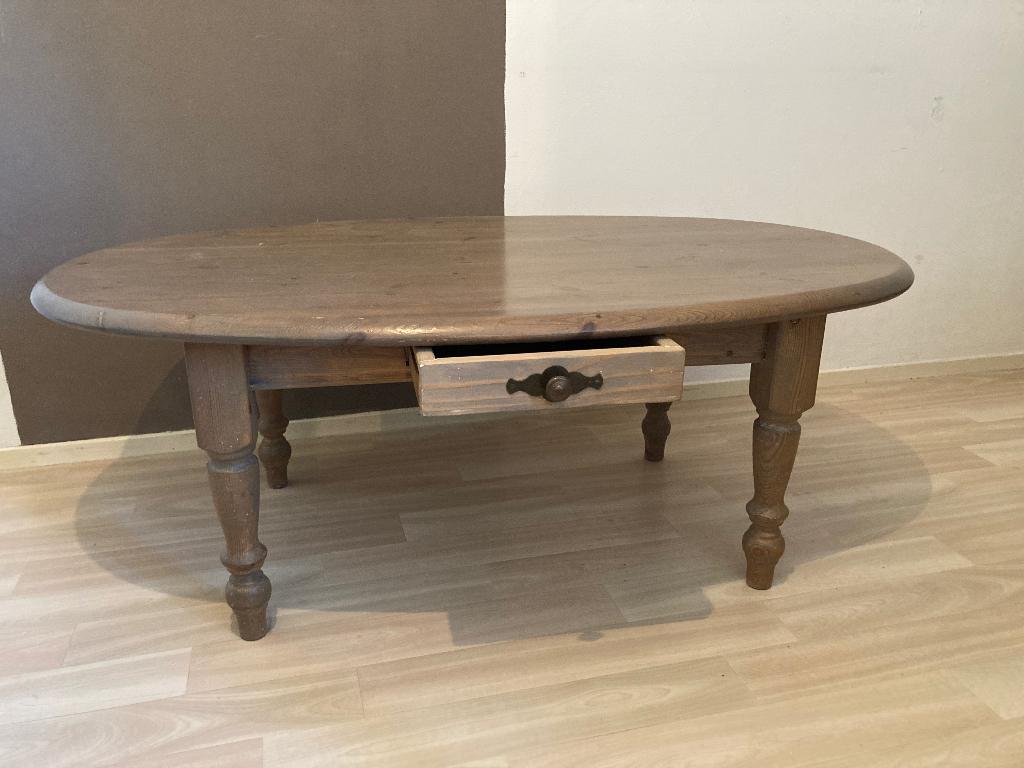 Salontafel grenen, Ophalen, Gebruikt, 100 tot 150 cm, Rustiek