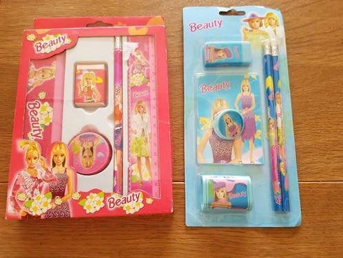 Beauty 2 setjes (potloden, gom, puntenslijper enz), Verzenden, Nieuw, Meisje