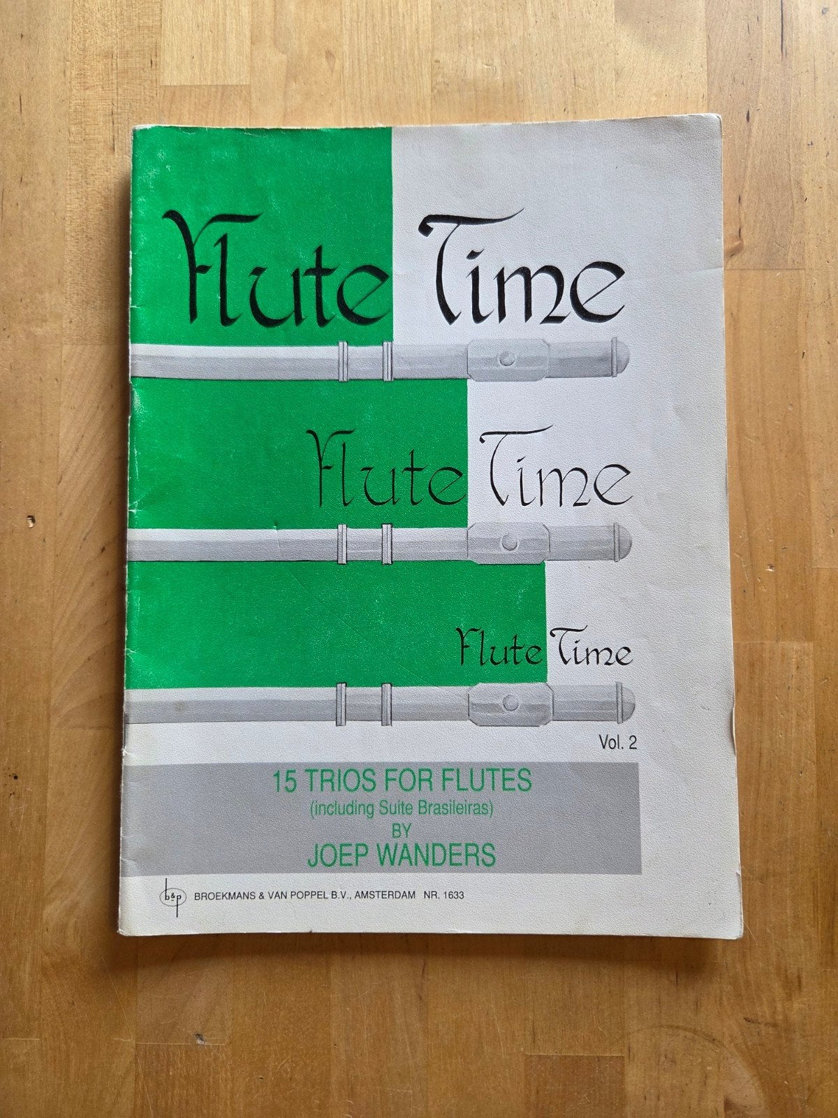 Flute Time Vol. 2 - 15 Trio's voor Fluiten, Gebruikt, Verzenden, Klassiek, Les of Cursus