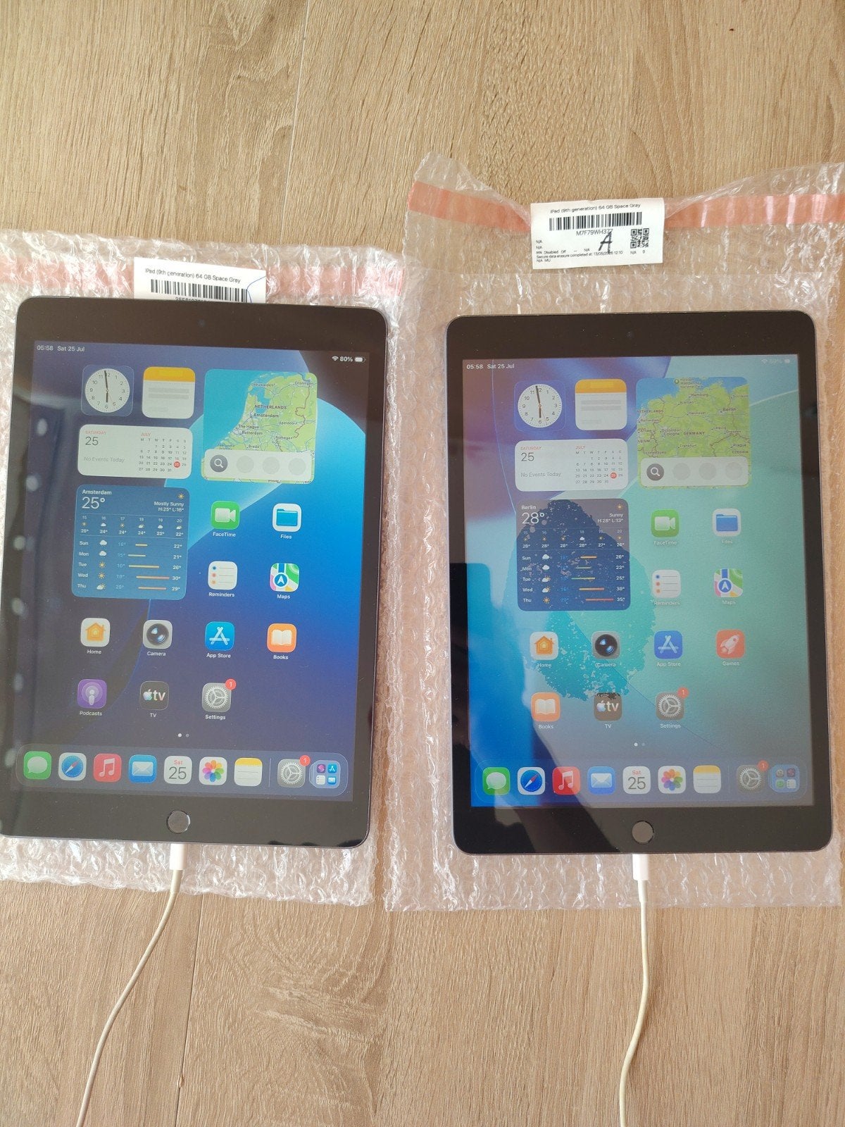 2x Apple iPad 9 generatie, 64gb, Cellular sim netwerk, Telecommunicatie, Mobiele telefoons | Apple iPhone, Ophalen of Verzenden