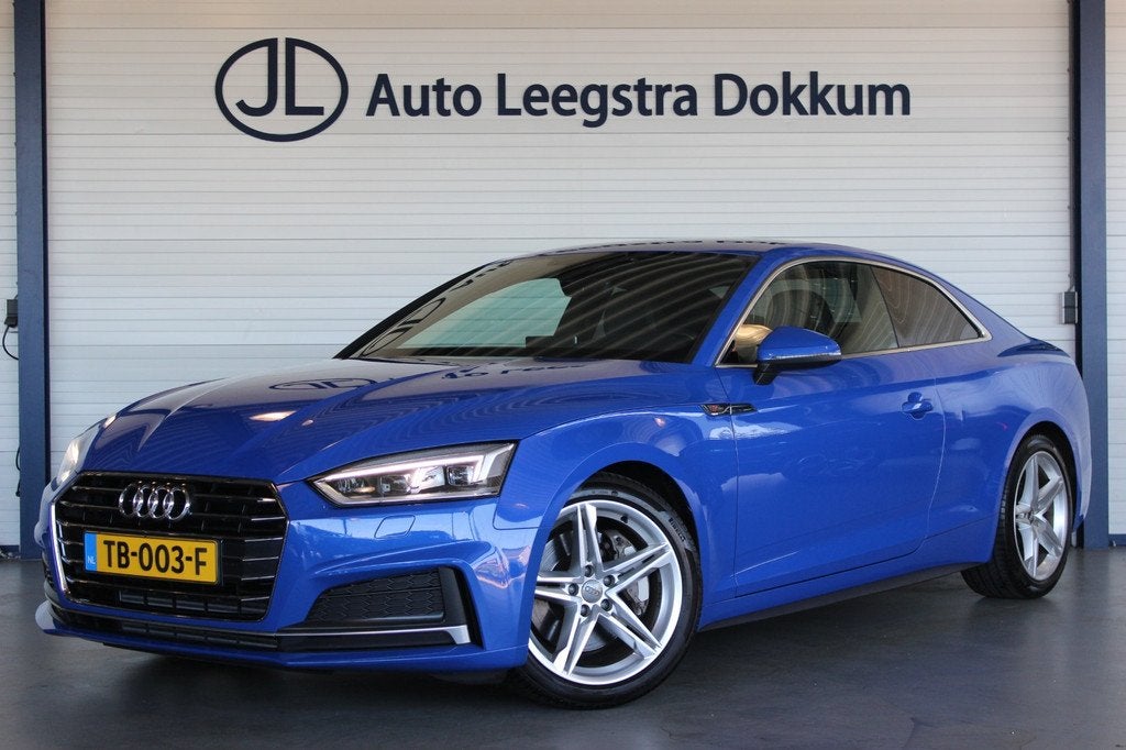 Audi A5 Coupé 2.0 TFSI 252pk S-Line Edition Nogaro Blau | 1, Auto's, Audi, Bedrijf, Te koop, A5, ABS, Airbags, Airconditioning