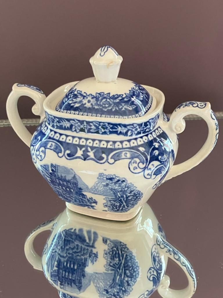Vintage Suikerpot Petrus Regout & Co. “Cambridge O.E.)”, Ophalen of Verzenden