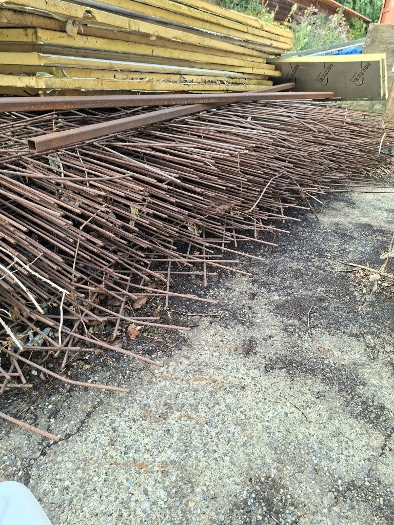 Partij wapeningsnetten 5,95 x 2,35 meter, maaswijdte 150mm, Ophalen, Gebruikt