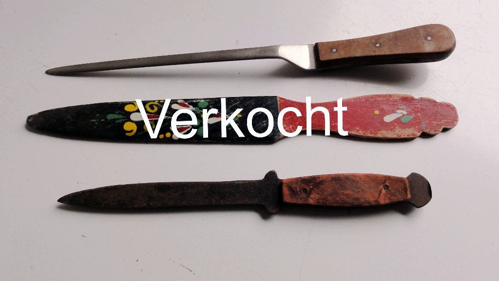 Briefopener, oude briefopeners, 2 stuks, Ophalen of Verzenden