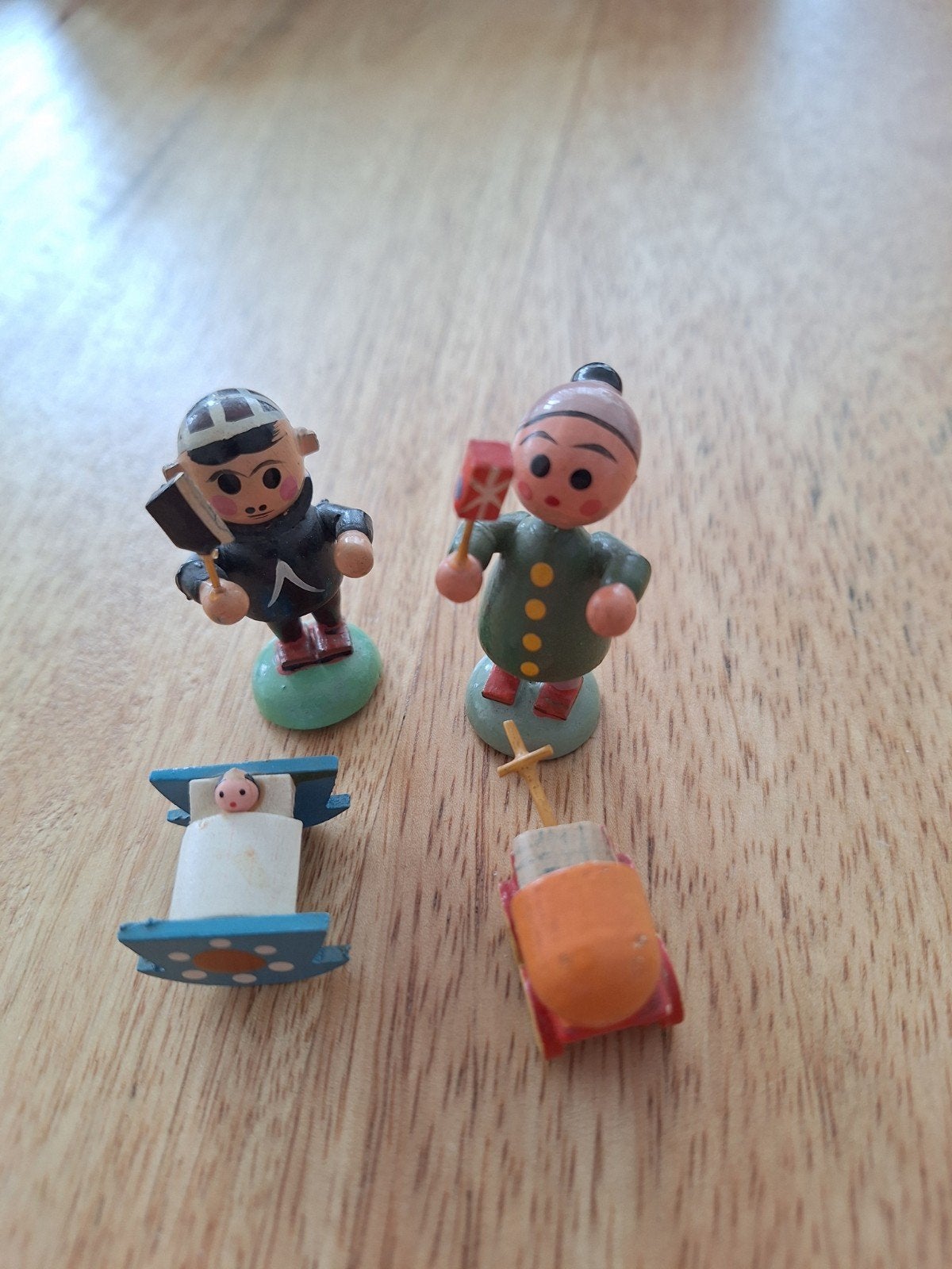 4 Vintage Miniatuur Speelgoed uit het Ertsgebergte, Ophalen of Verzenden, Gebruikt