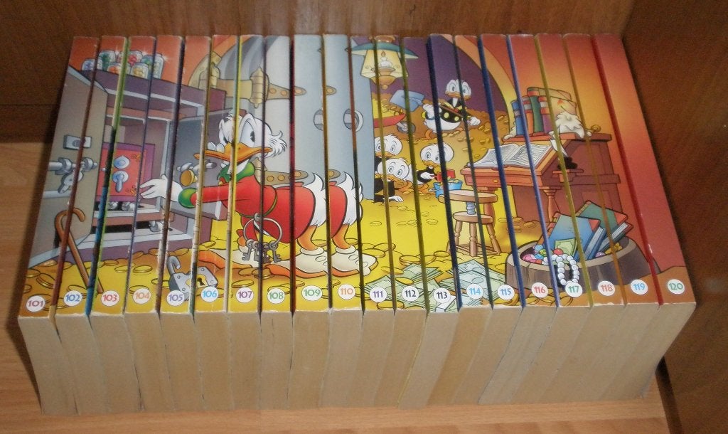 DONALD DUCK POCKETS MET RUGTEKENING, Boeken, Meerdere stripboeken, Ophalen of Verzenden, Gelezen