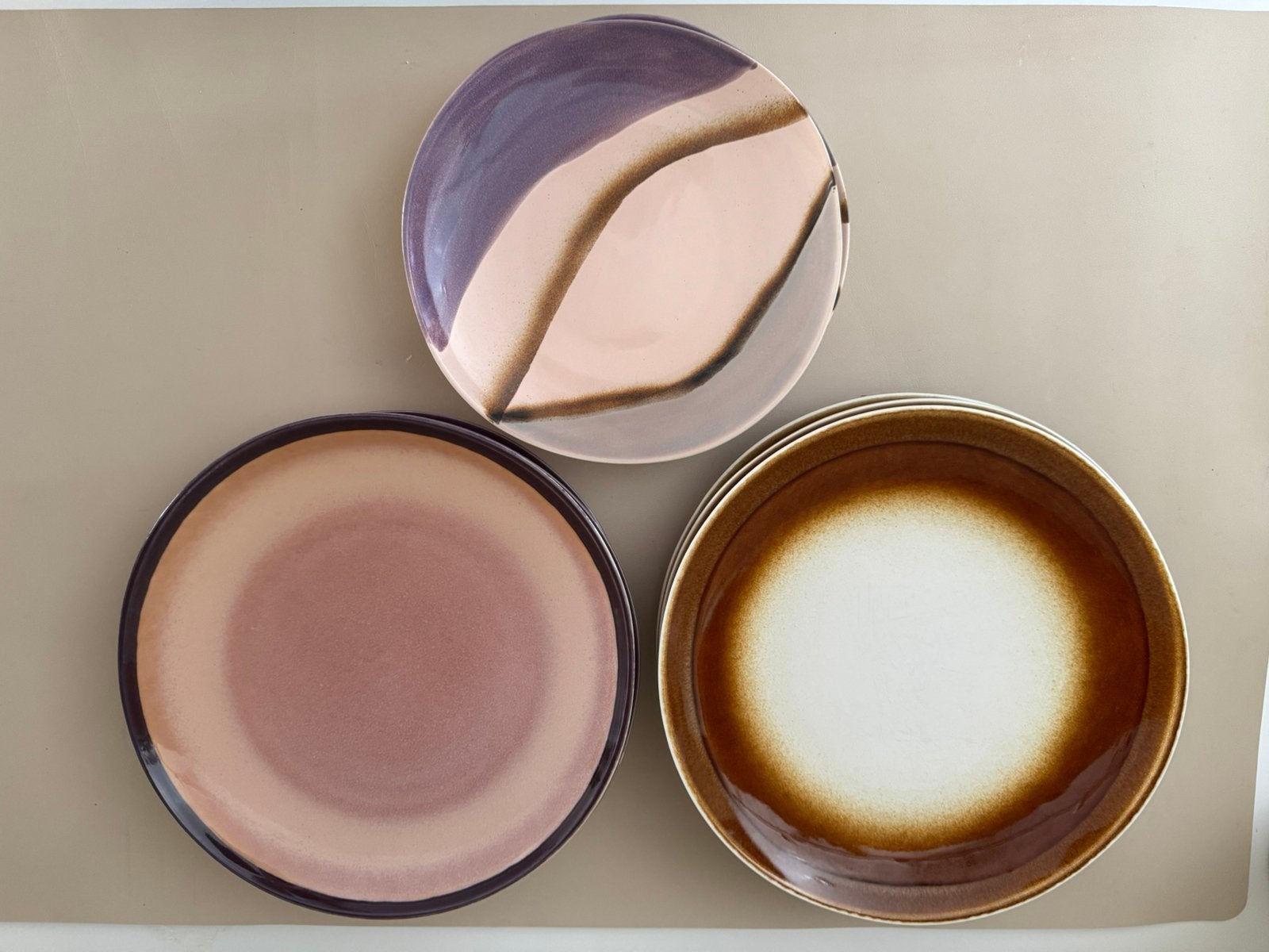 Hkliving servies, Ophalen, Zo goed als nieuw, Bruin, Ogen