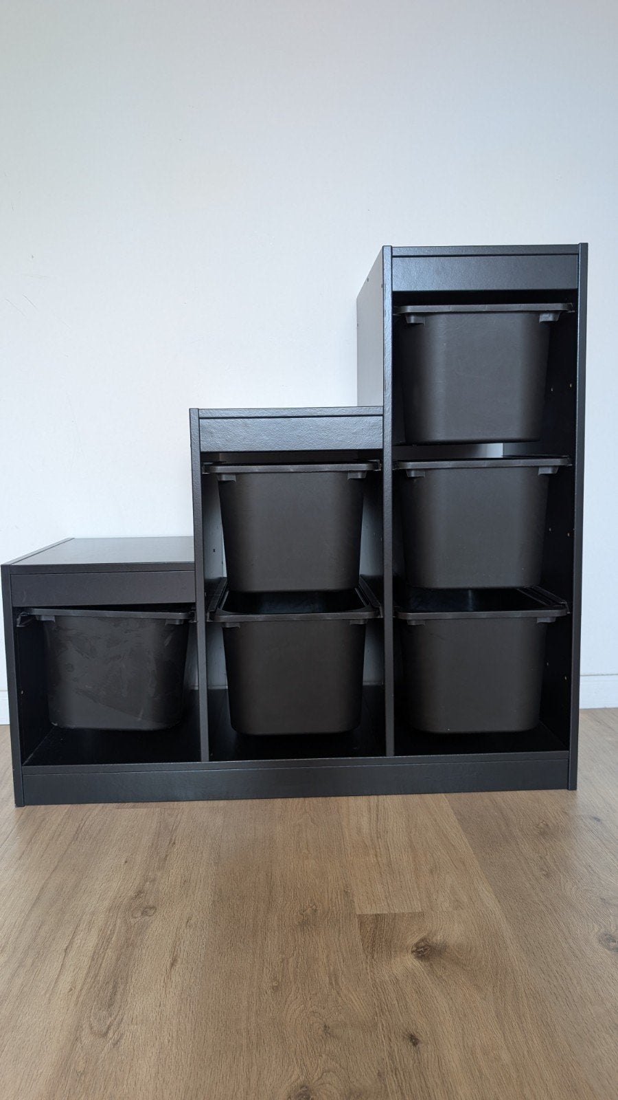 IKEA Trofast opbergkast met bakken, zwart, Ophalen, Kast