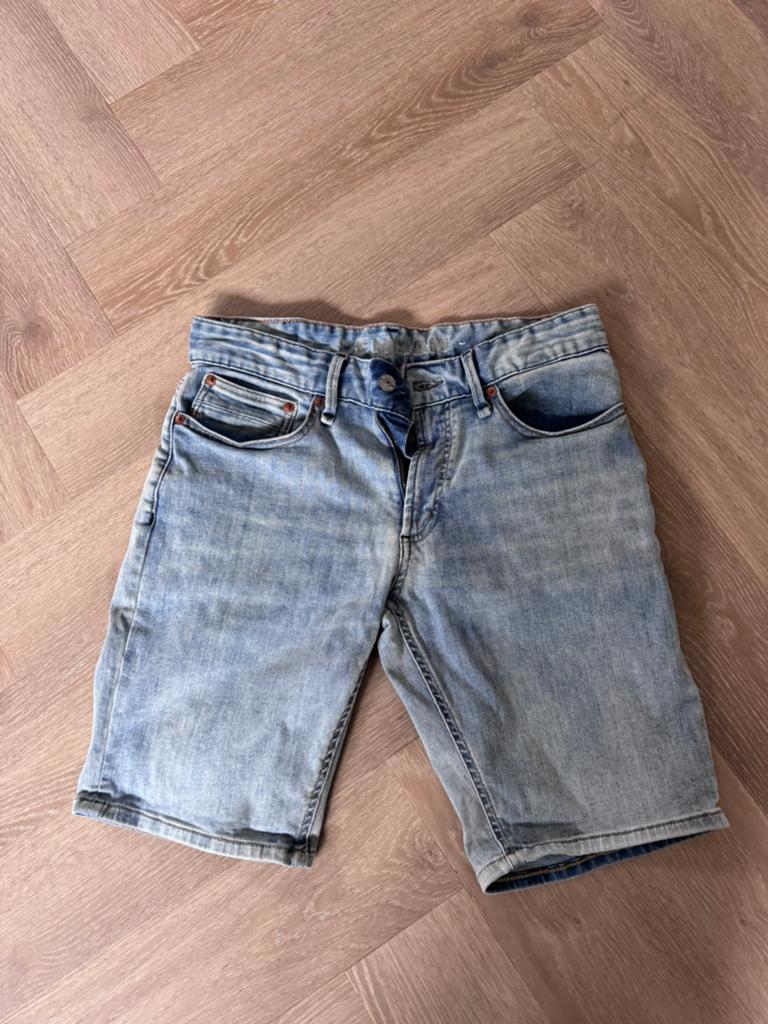Heren short denham maat 30, Ophalen of Verzenden, Zo goed als nieuw, Blauw, W32 (confectie 46) of kleiner