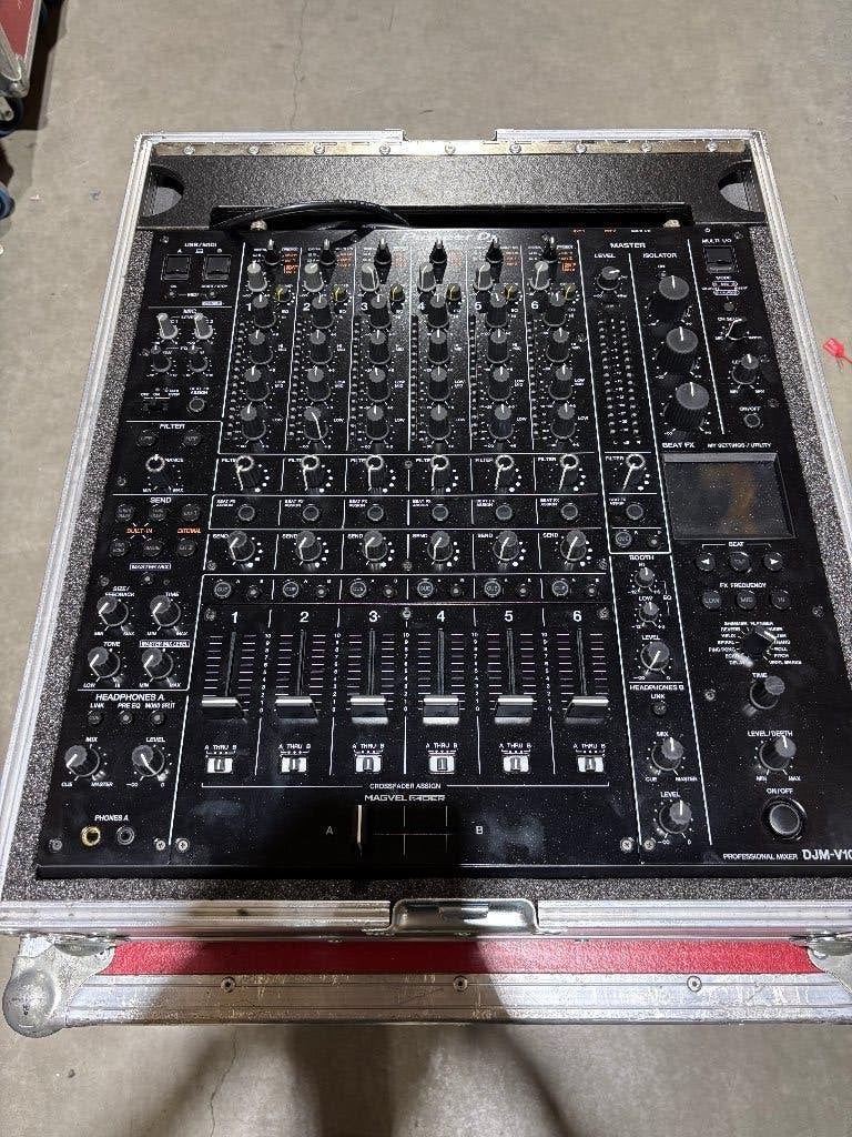 Pioneer DJM V10 incl flightcase, Muziek en Instrumenten, Dj-sets en Draaitafels, Ophalen, Onbekend, Zo goed als nieuw, Pioneer