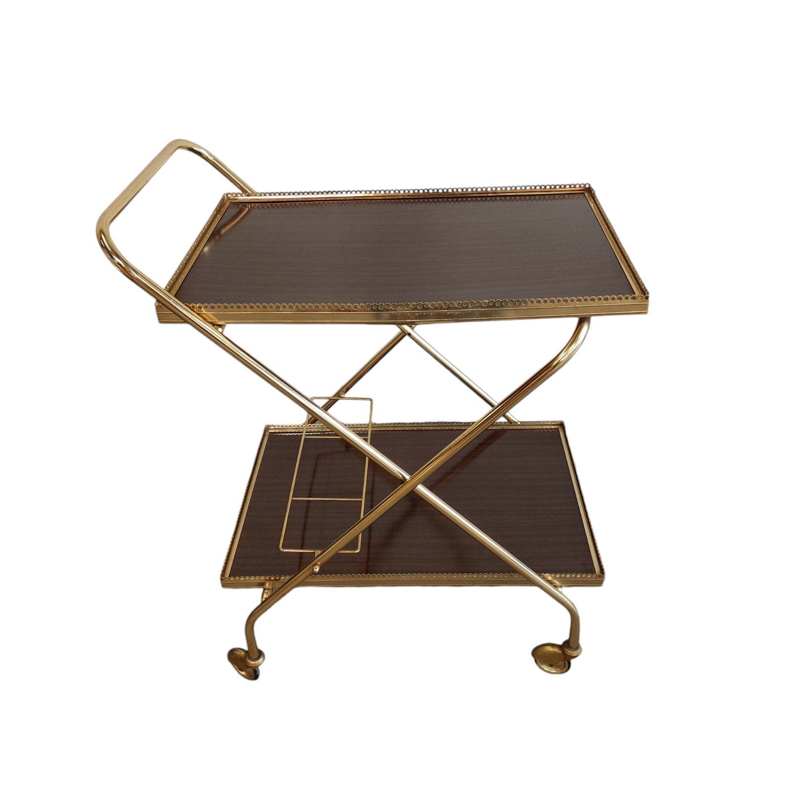 Vintage trolley, serveerwagen, Ophalen, Vintage, Gebruikt, Overige materialen