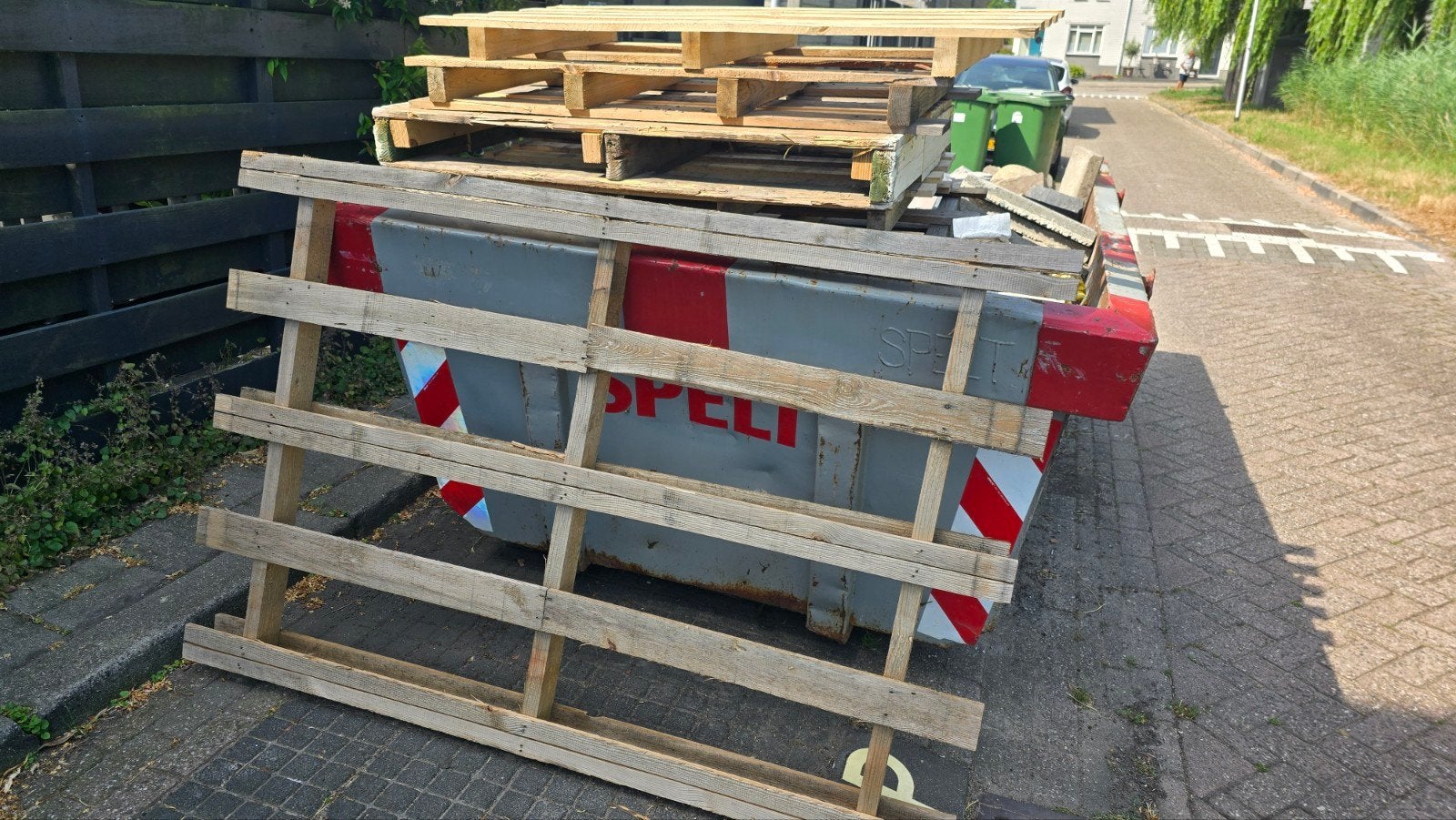 6x Pallethout knutsel boomhut hout, Ophalen, Gebruikt, Pallet, Minder dan 200 cm